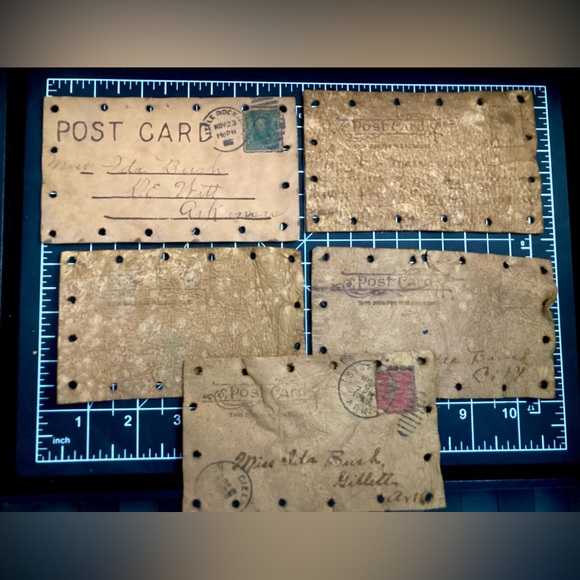 Antique Leather Postcards | Early 1900s - Picture 4 of 7